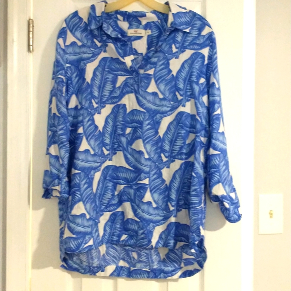 Vineyard Vines 100% Linen Tunic Top